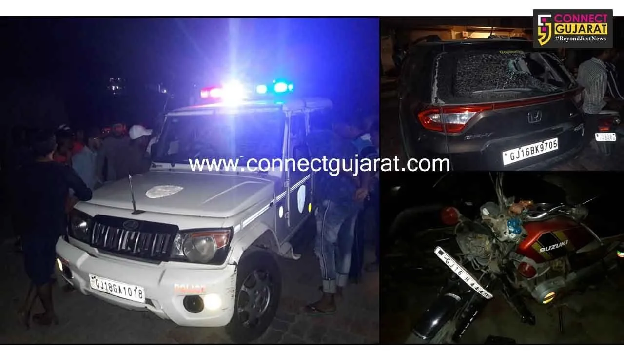અંકલેશ્વર  : સંજાલી ગામે અસામાજિક તત્વો  દ્વારા તોડફોડ તથા મારામારી