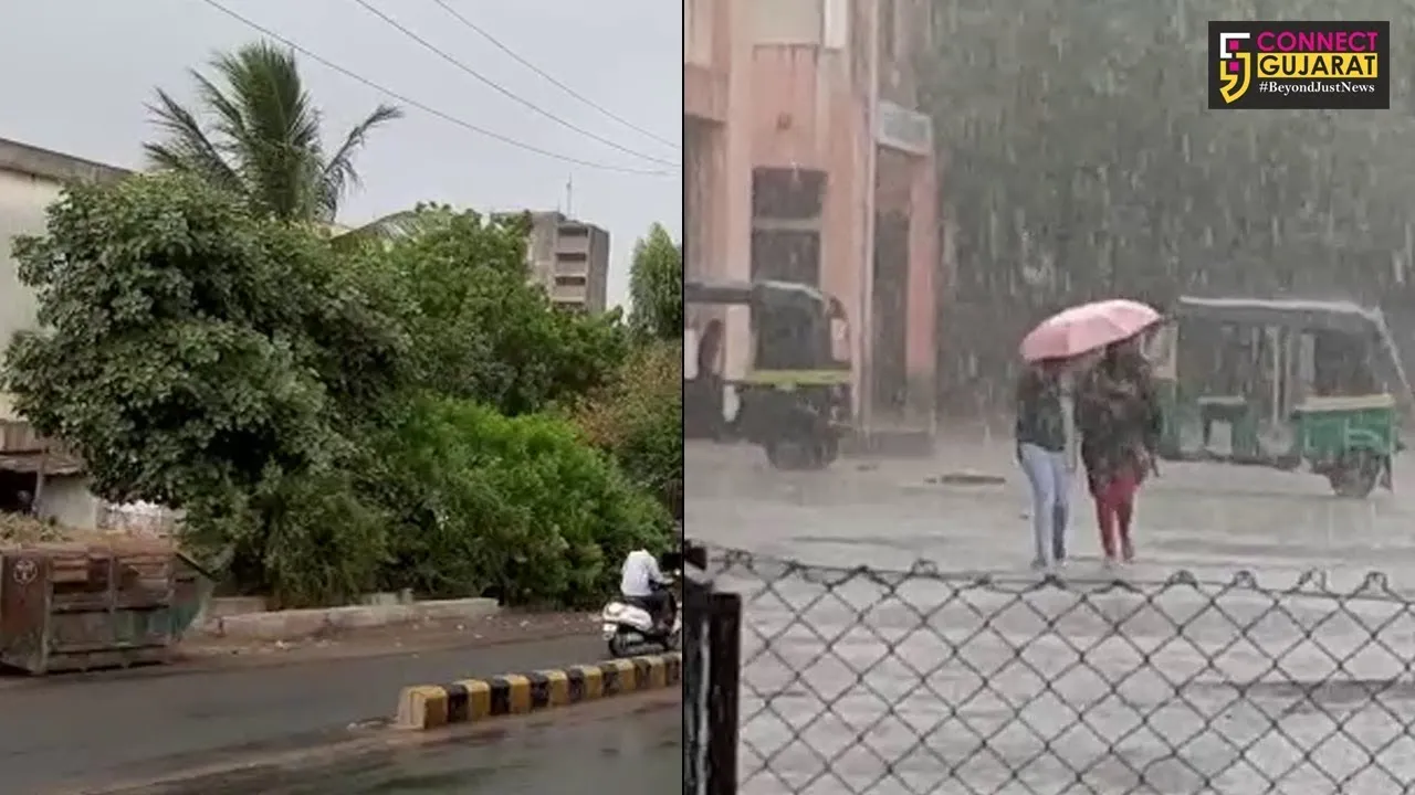 ભરૂચના વાતાવરણમાં અચાનક પલટો અસહય ઉકળાટ બાદ વરસાદ