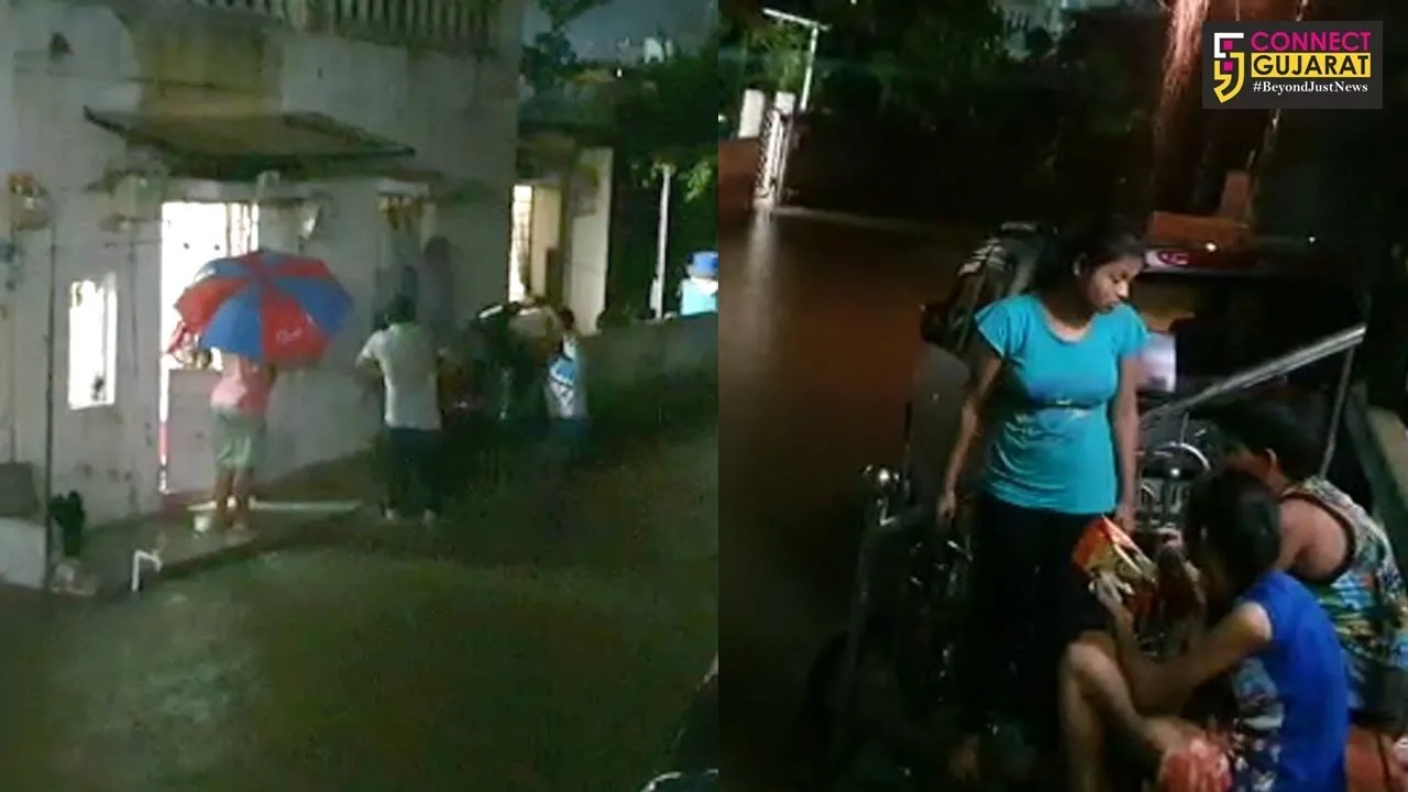 ભરૂચ: ભારે વરસાદને પગલે લિંક રોડની સોસાયટીઓમાં ધૂંટણસમા પાણી ભરાયા