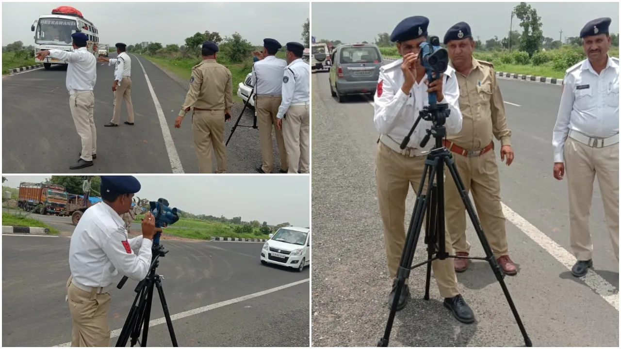 અરવલ્લી જિલ્લામાં બેફામ ગતિએ દોડતા વાહન ચાલકોની ખેર નથી : સ્પીડ ગન થી બે દિવસમાં ૨૫ કેસ