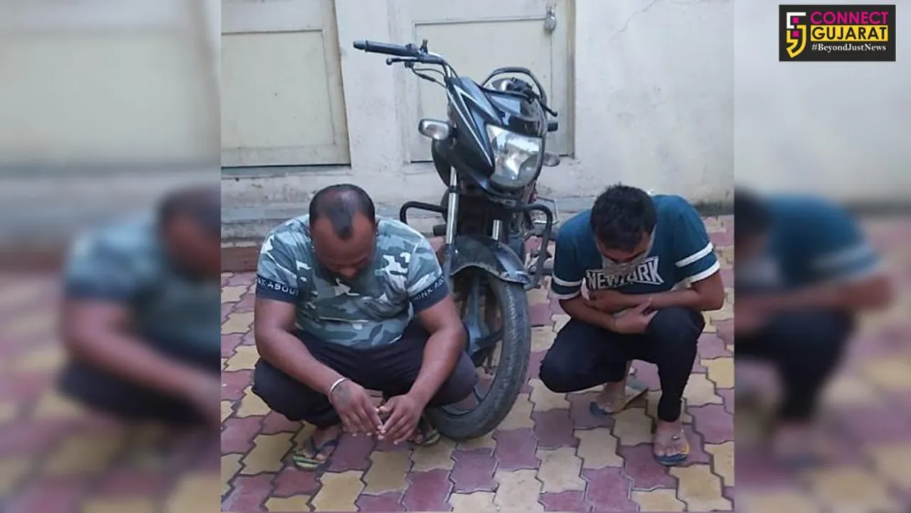 નેશનલ હાઈવે ઉપર આવેલ હોટલ નર્મદાગેટ પાસેથી ચોરીની મોટર સાયકલ સાથે બેને ઝડપી પાડતી ભરૂચ LCB