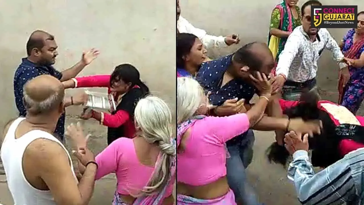 જામનગરમાં સસ્પેન્ડેડ પોલીસકર્મીના પુત્રનું કારસ્તાન... પત્નીને મારઝૂડ કરતો વીડિયો વાયરલ થયો