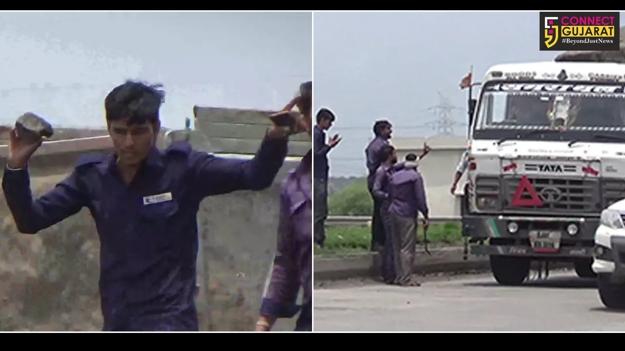 અંકલેશ્વર ભરૂચને જોડતા નર્મદા ટોલ પ્લાઝા ઉપર ટોલ કર્મીઓની સામે આવી લુખ્ખી દાદાગીરી