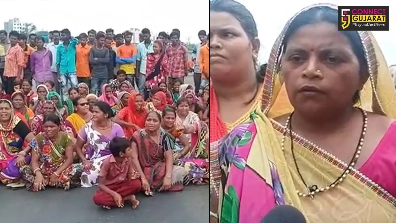 નર્મદા નદીમાં ખૂંટા મારવા મુદ્દે રોષે ભરાયેલ ભાડભુત માછી સમાજે ભુવા ચોકડી નજીક સંમેલન યોજી કર્યો ચક્કાજામ