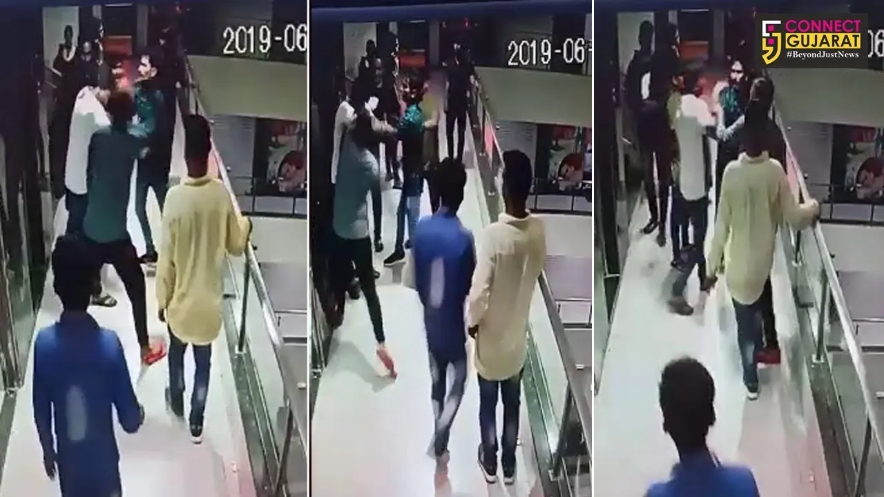 સુરતના વેસુ વિસ્તારમાં એક સ્પાના કર્મચારી પર હુમલો,ઘટના થઈ CCTV કેમેરામાં કેદ