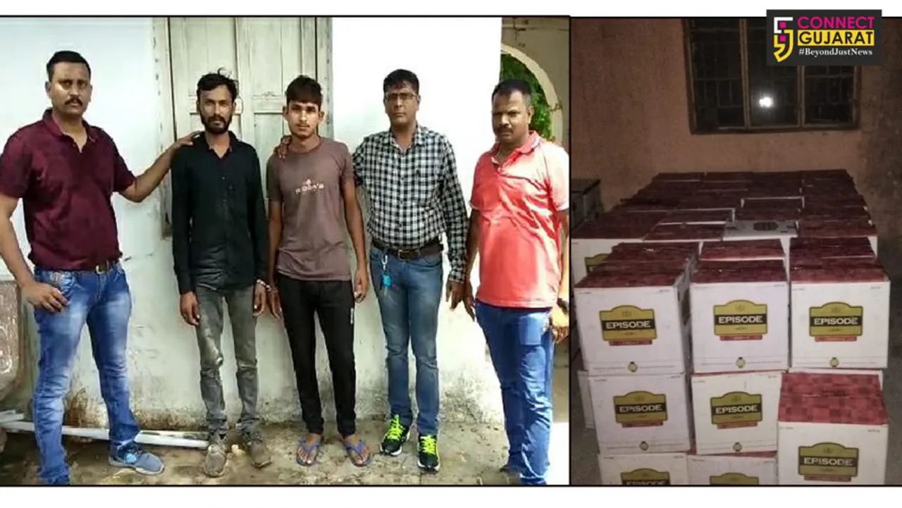 ઇટોલા પાસેથી રૂપિયા ૧૦ લાખ ઉપરાંતના  વિદેશી દારૂના જથ્થા સાથે બે ઝડપાયા