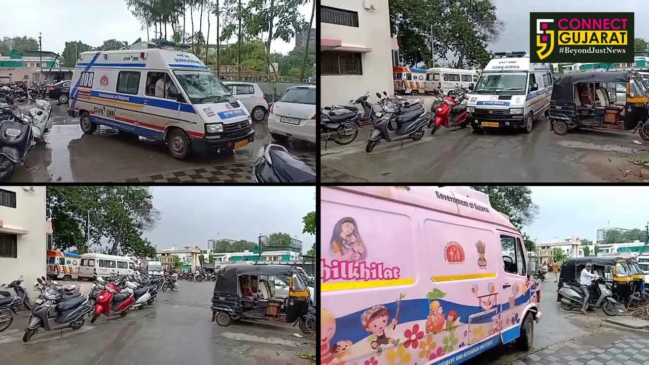 ભરૂચ સિવિલ હોસ્પિટલમાં આડેધડ પાર્કિંગ:ઇમરજન્સી વાહનો અટવાયા
