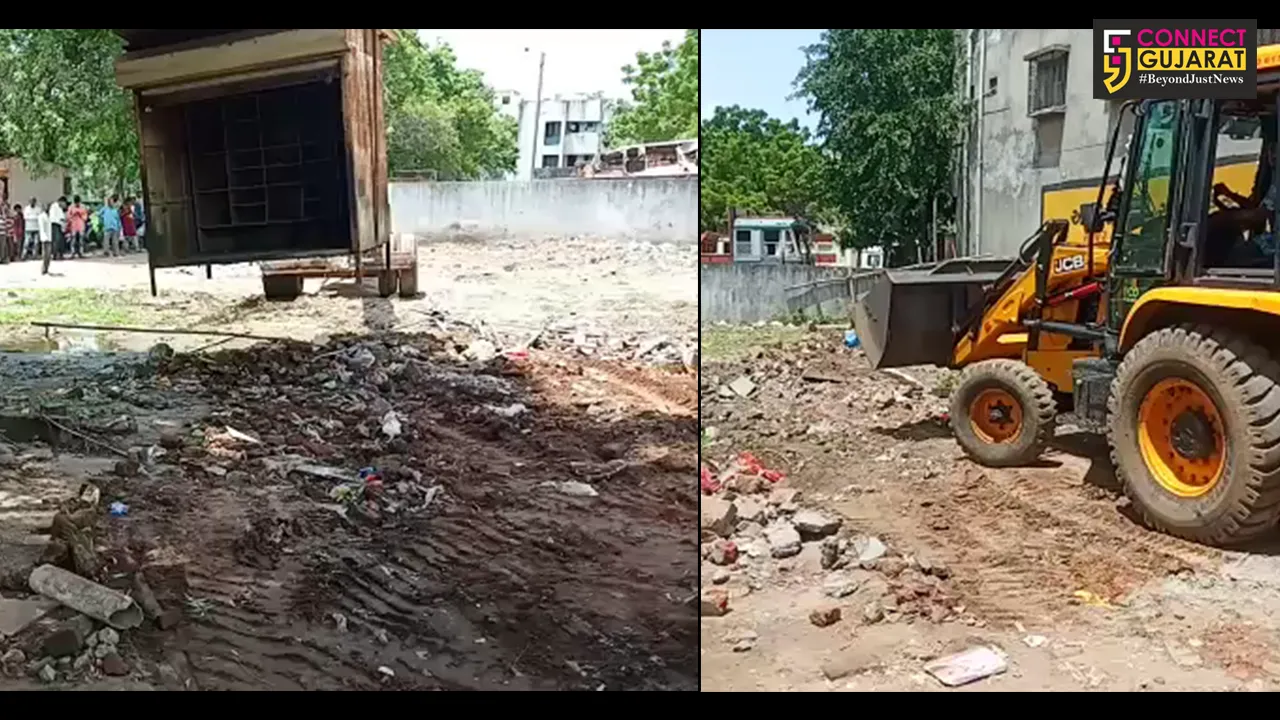 ઝઘડીયા : પોલીસ સ્ટેશન માટેની જગ્યા પરના દબાણો દુર કરાયાં,પોલીસે અગાઉ નોટીસ પણ આપી હતી