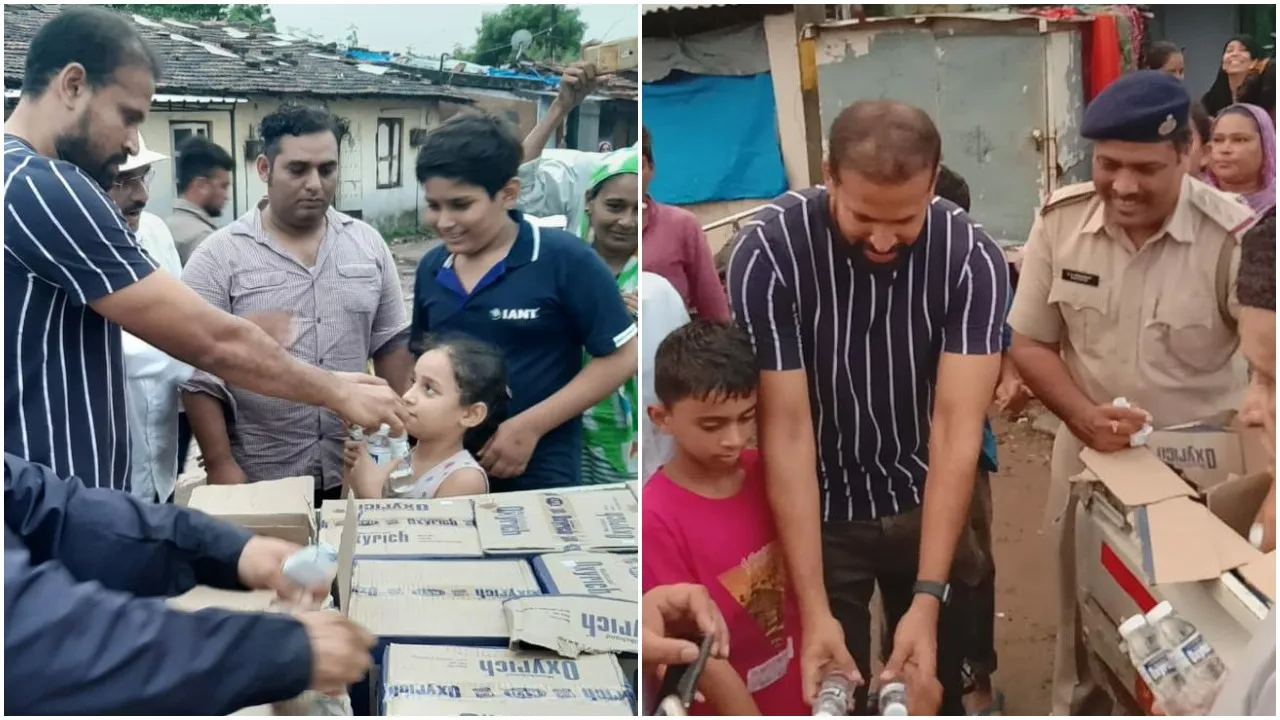 વડોદરા : ક્રિકેટર યુસુફ પઠાણ પુર અસરગ્રસ્તોની વ્હારે આવ્યાં