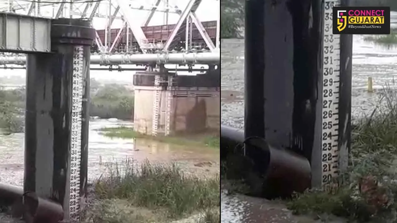 ભરૂચમાં નર્મદાની જળસપાટી ૧૭.૩૦ ફૂટે: જળસપાટીમાં ધીમો ઘટાડો
