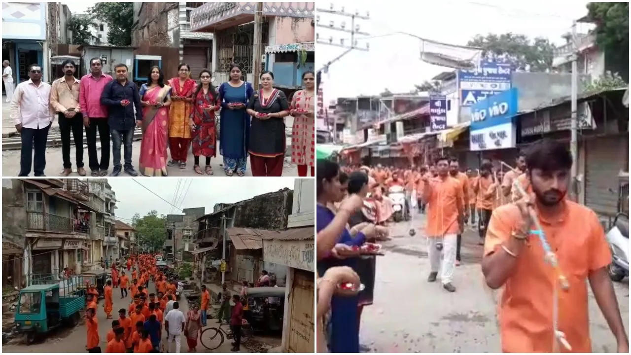 ભરૂચ : શ્રાવણના અંતિમ સોમવારે નવનાથ મહાદેવની કાવડયાત્રા નીકળી