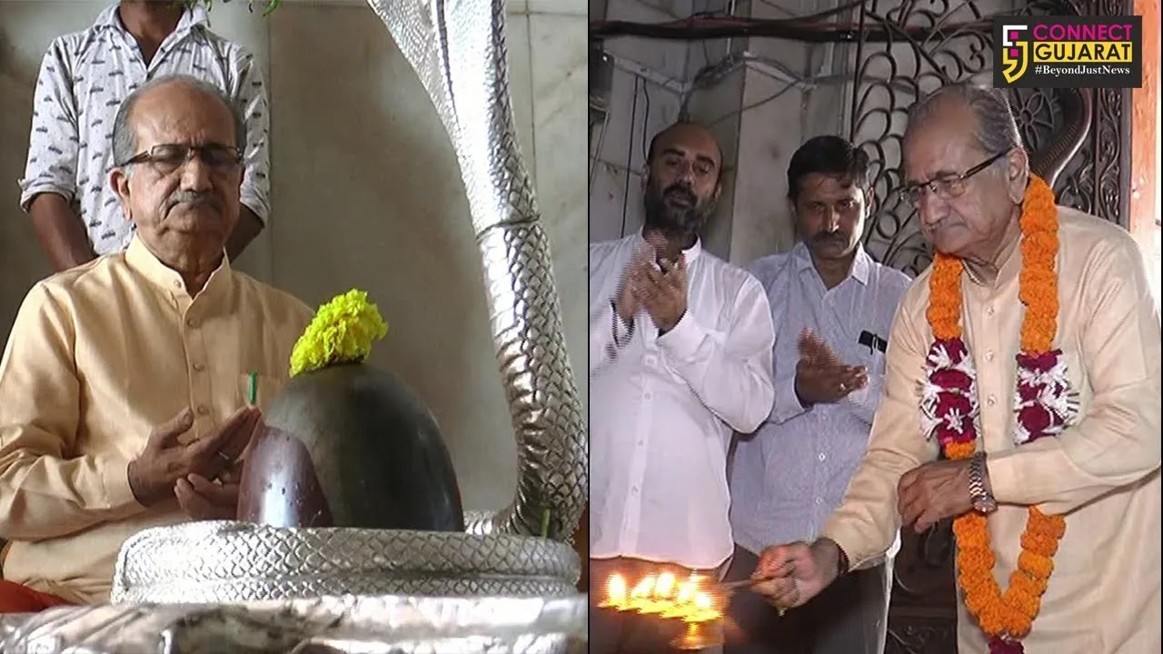 રાજ્યના શિક્ષણ મંત્રી ભુપેન્દ્રસિંહ ચુડાસમાએ કરી કેવડિયા શૂળપાણેશ્વર મંદિરે શિવજીની પૂજા