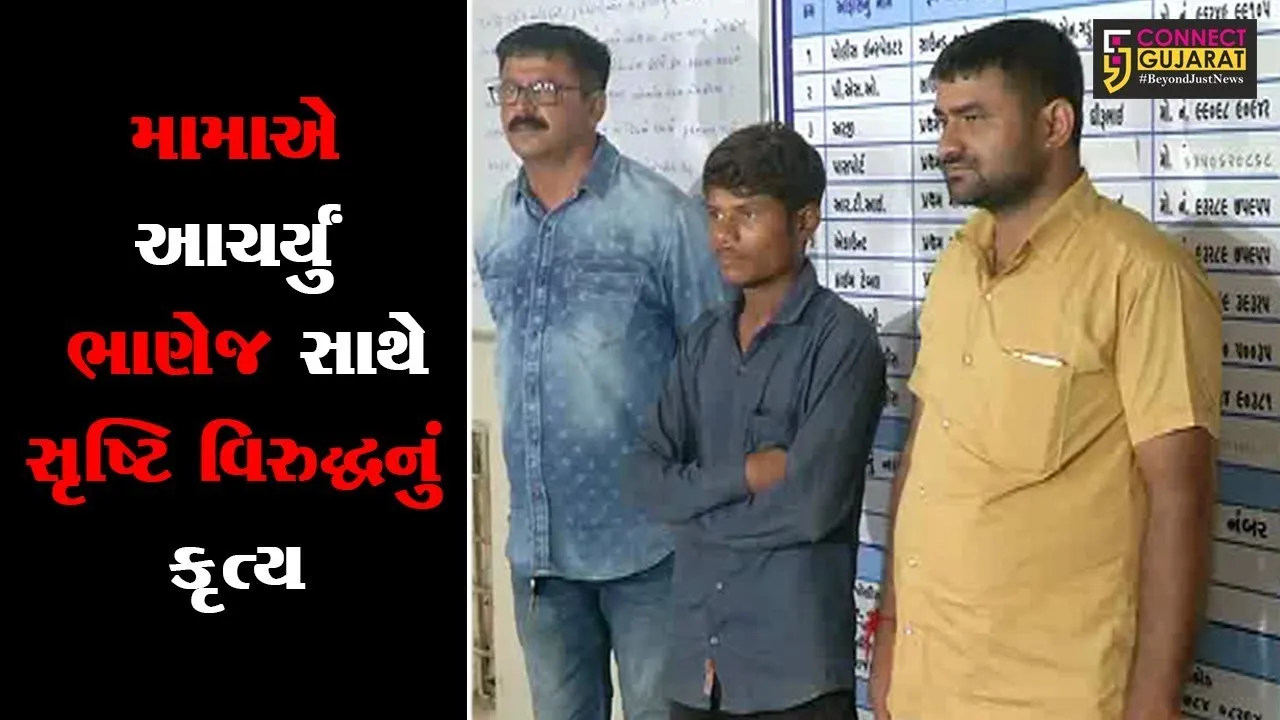 રાજકોટમા 20 વર્ષીય મામાએ 14 વર્ષના ભાણેજ સાથે આચર્યુ સુષ્ટીવિરુધ્ધનું કૃત્ય