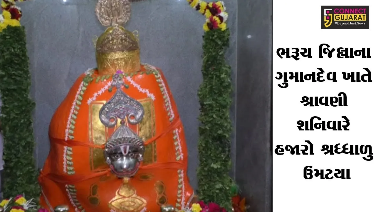 ભરૂચ જિલ્લાના ગુમાનદેવ ખાતે શ્રાવણી શનિવારે હજારો શ્રધ્ધાળુ ઉમટયા