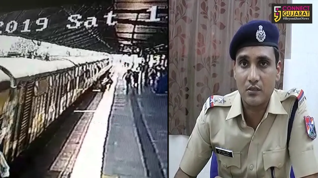ભરૂચ : રેલ્વે પોલીસ કોન્સ્ટેબલે માતા સહિત બે માસના પુત્રનો બચાવ્યો જીવ, ચાલુ ટ્રેનમાં લટકી જવાના સીસીટીવી ફૂટેજ આવ્યા બહાર