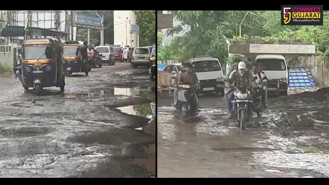 ભરૂચ- અંકલેશ્વરની લાઇફ લાઇન ગણાતો જુનો નેશનલ હાઇવે બન્યો બિસ્માર