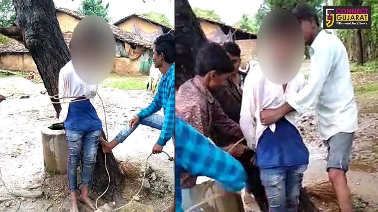 અરવલ્લી : મેઘરજમાં પ્રેમિકાને મળવા ગયેલા પ્રેમીની ઝાડ સાથે બાંધી ધોલાઇ