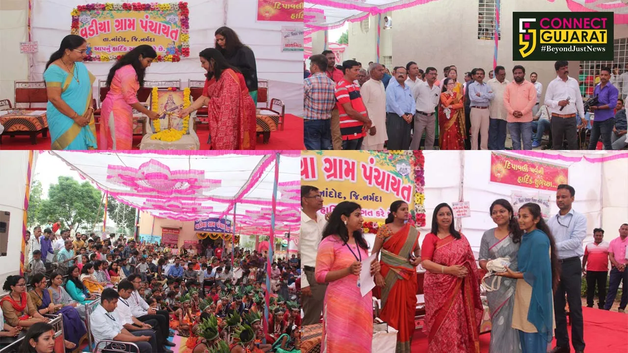પ્રોબેશનર સનદી અધિકારીઓને નૃત્યોની રમઝટ સાથે ગ્રામજનોએ આવકારી મનાવી દિવાળી