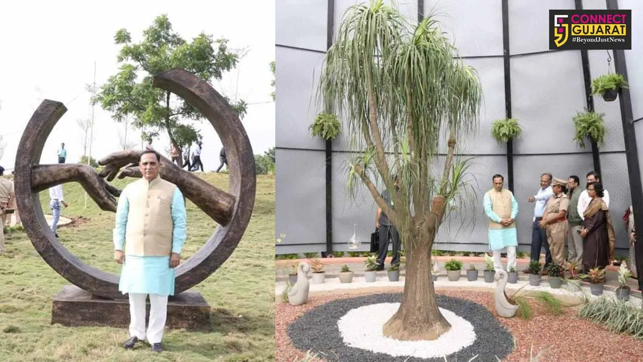 સીએમ વિજય રૂપાણીએ કેવડિયા ખાતે આરોગ્ય વનની લીધી મુલાકાત