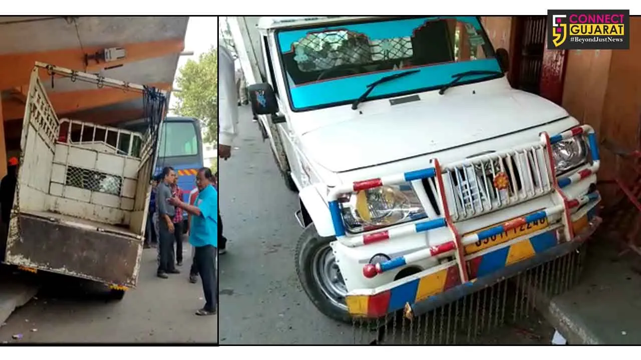 અમદાવાદ : નરોડા AMTS બસ સ્ટેન્ડમાં બોલેરો ઘૂસી, ૭ લોકોને લીધા અડફેટે
