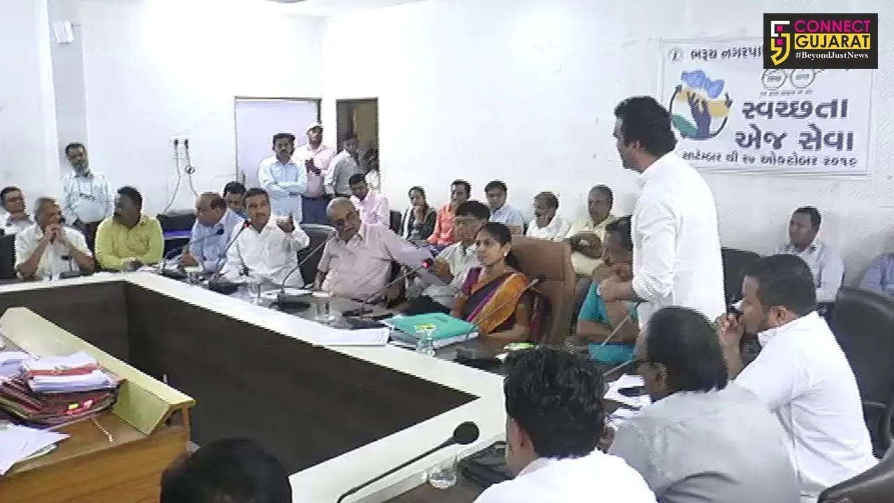 ભરૂચ : નગરપાલિકાની સભામાં રસ્તાના મુદે ધમાસાણ, વિપક્ષ આકરા પાણીએ