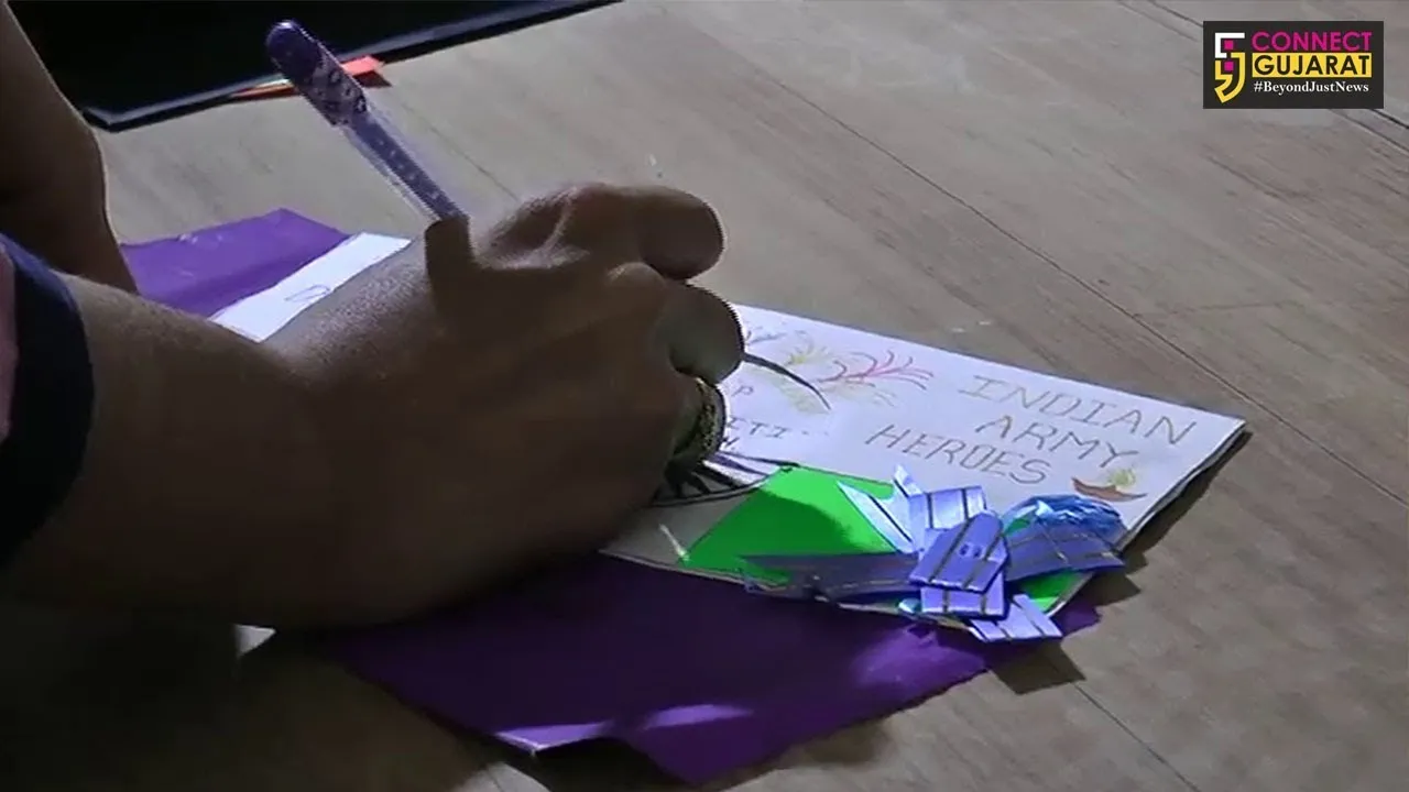 મુન્શી વિદ્યાધામમાં ઈન્ડિયન આર્મીના જવાનો માટે દિવાળીની શુભેચ્છા કાર્યક્રમ યોજાયો