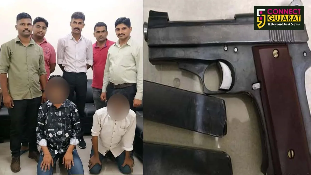 અરવલ્લી : SOG પોલિસે મેડ ઇન USAમાર્કાની પીસ્ટલ સાથે બે ને દબોચ્યા