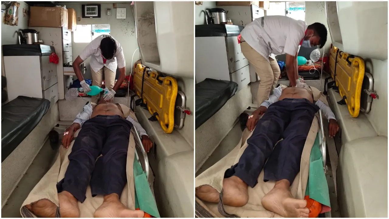 સુરત 108ની ટિમે એક વૃદ્ધને CPR આપીને આપ્યું નવજીવન