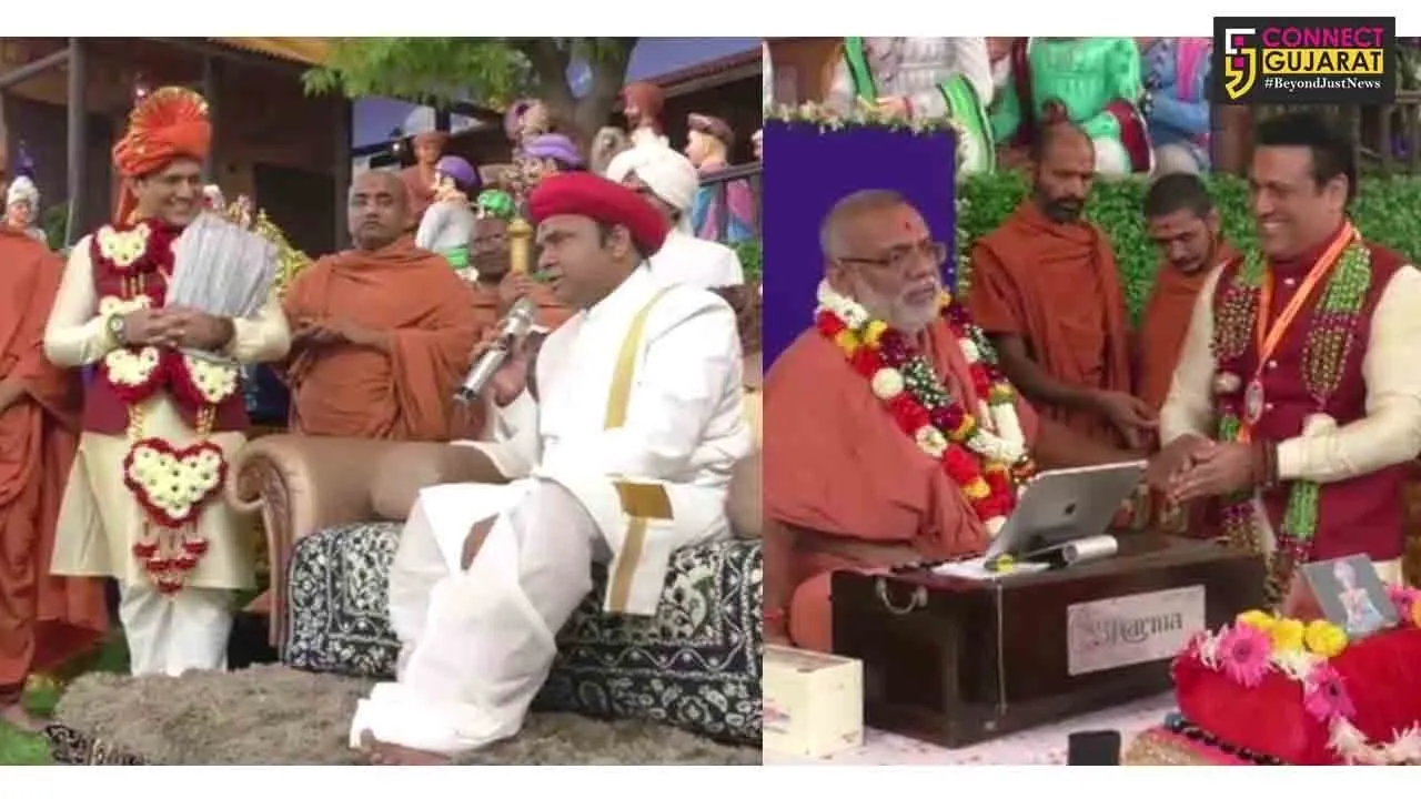 વડતાલ : અભિનેતા ગોવિંદાએ લક્ષ્મીનારાયણ દેવના કર્યા દર્શન