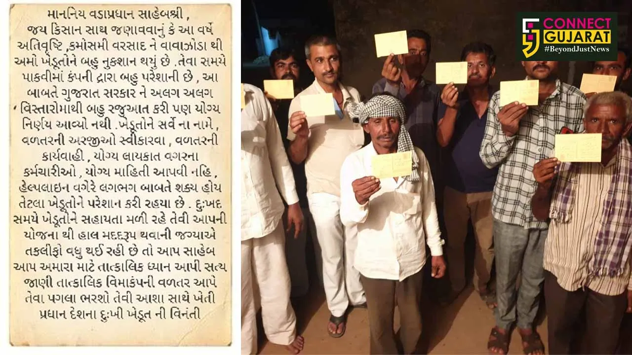 કૃષિ પ્રધાન દેશનો દુખી કિસાન, જાણો કોણે લખ્યાં વડાપ્રધાનને પત્ર