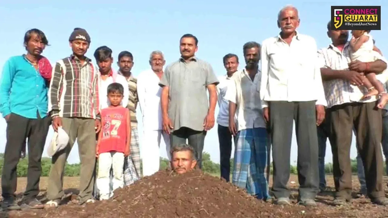 રાજકોટ: પાક વિમાની રકમ નહિ મળતાં ધોરાજીના ખેડૂતે કર્યું આવું કૃત્ય