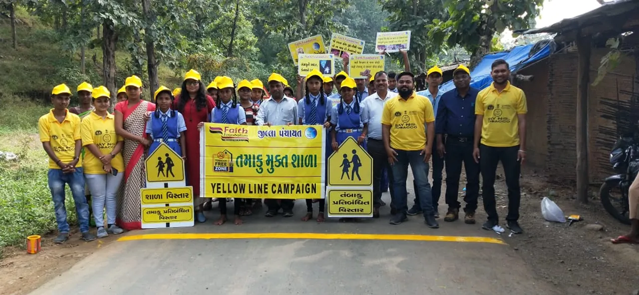ડાંગ : સાકરપાતળ ખાતે ‛Yellow Line Campaign’ દ્વારા ‛તમાકુ મુક્ત શાળા’ બને તે માટે વર્કશોપનો પ્રારંભ કરાયો