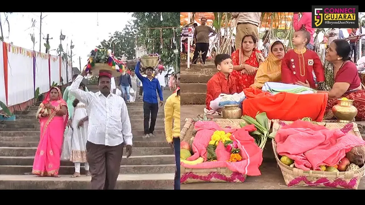 ભરૂચ : ઉગતા સુર્યના પૂજન સાથે છઠ્ઠ પૂજાના પર્વનું થયેલું સમાપન