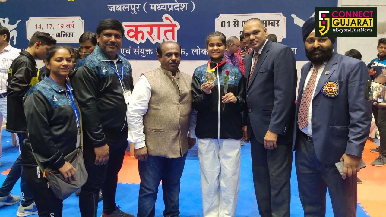 નેશનલ સ્કૂલ ગેમ્સ કરાટે ચેમ્પિયનશીપમાં ભરૂચની વિદ્યાર્થીની ઝળકી