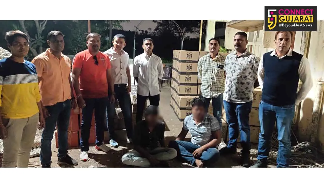 ભરૂચ LCBએ મુલદ ચોકડી પરથી રૂપિયા ૧૨ લાખ ઉપરાંતનો વિદેશી દારૂ ઝડપી પાડયો