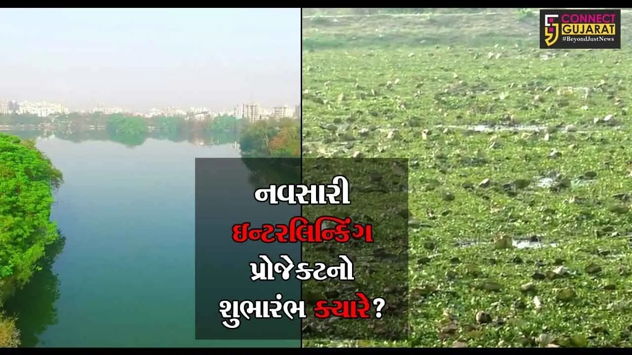 નવસારી : ઇન્ટરલિન્કિંગ પ્રોજેક્ટનો શુભારંભ ક્યારે?,તળાવોની દુર્દશા સામે પણ અનેક સવાલ