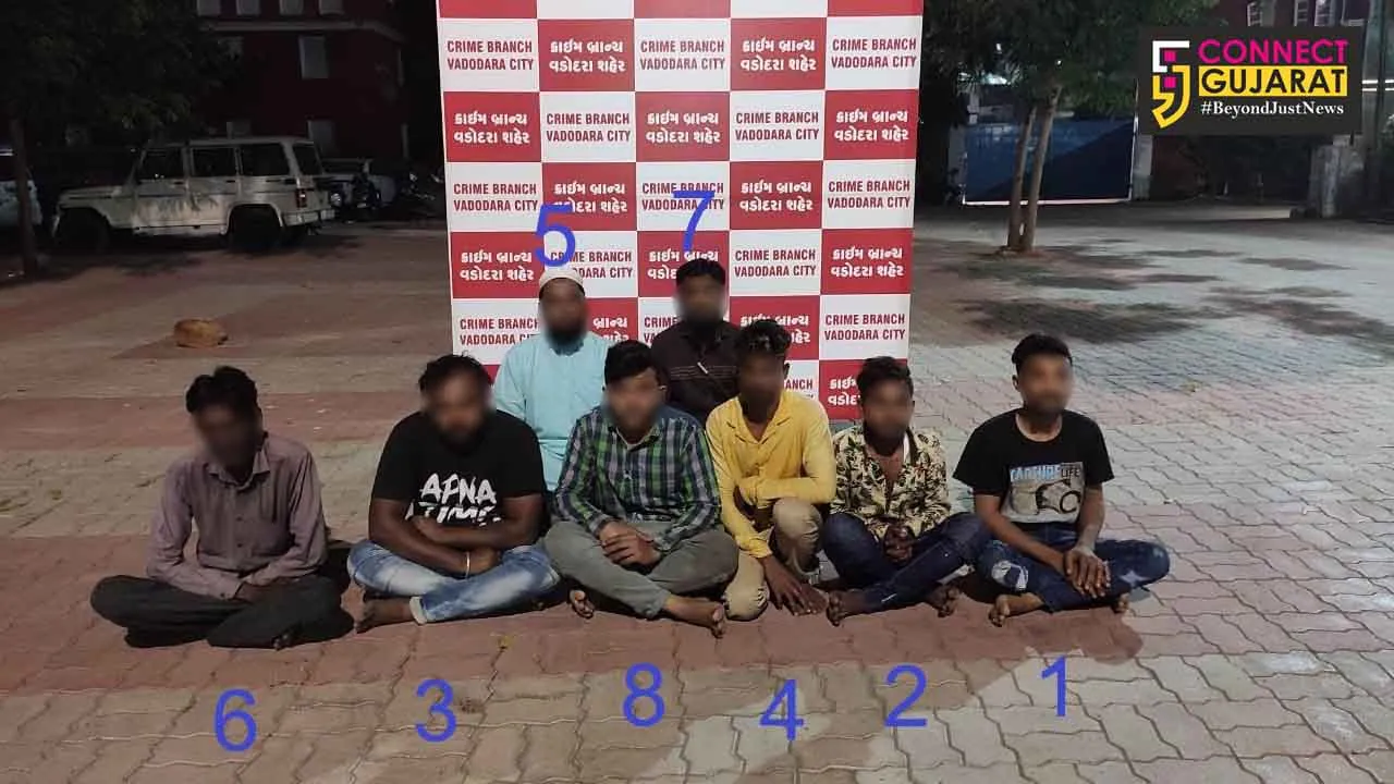 વડોદરા :હાથીખાના મસ્જીદ પાસે બનેલ રાયોટીંગના બનાવમાં ૮ આરોપીઓની ધરપકડ કરતી ક્રાઇમ બ્રાન્ચ