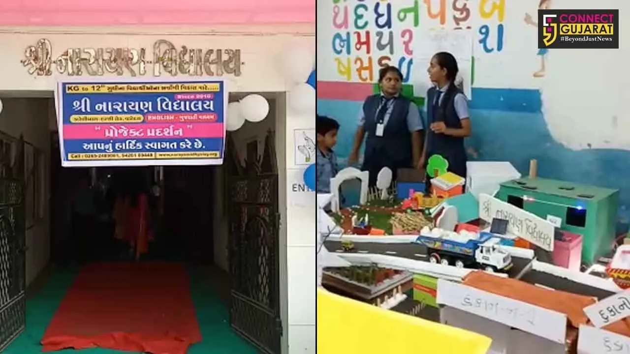 વડોદરા : શ્રી નારાયણ વિદ્યાલય ખાતે અતુલ્ય ભારત થીમ આધારિત પ્રદર્શન યોજાયું