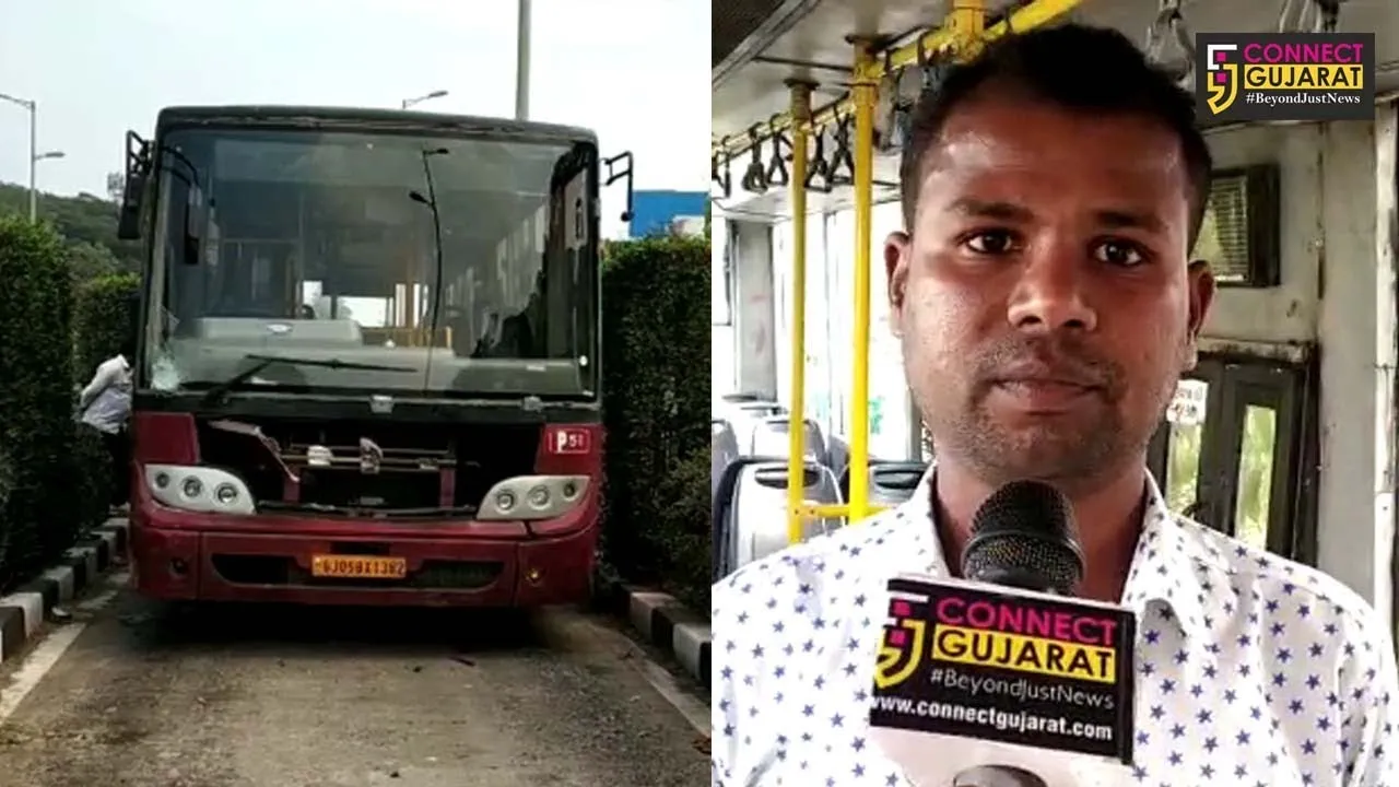 સુરત બન્યું “અકસ્માત સિટી”, BRTS બસે આધેડને ટક્કર મારી નહેરમાં ઉછળ્યો