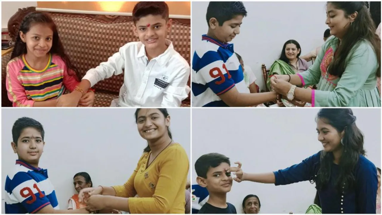 છોટી કાશી જામનગરમાં રક્ષાબંધનની ઉજવણી, બહેનોએ ભાઈઓને રાખડી બાંધી પોતાની રક્ષા કરવાનો કોલ આપ્યો