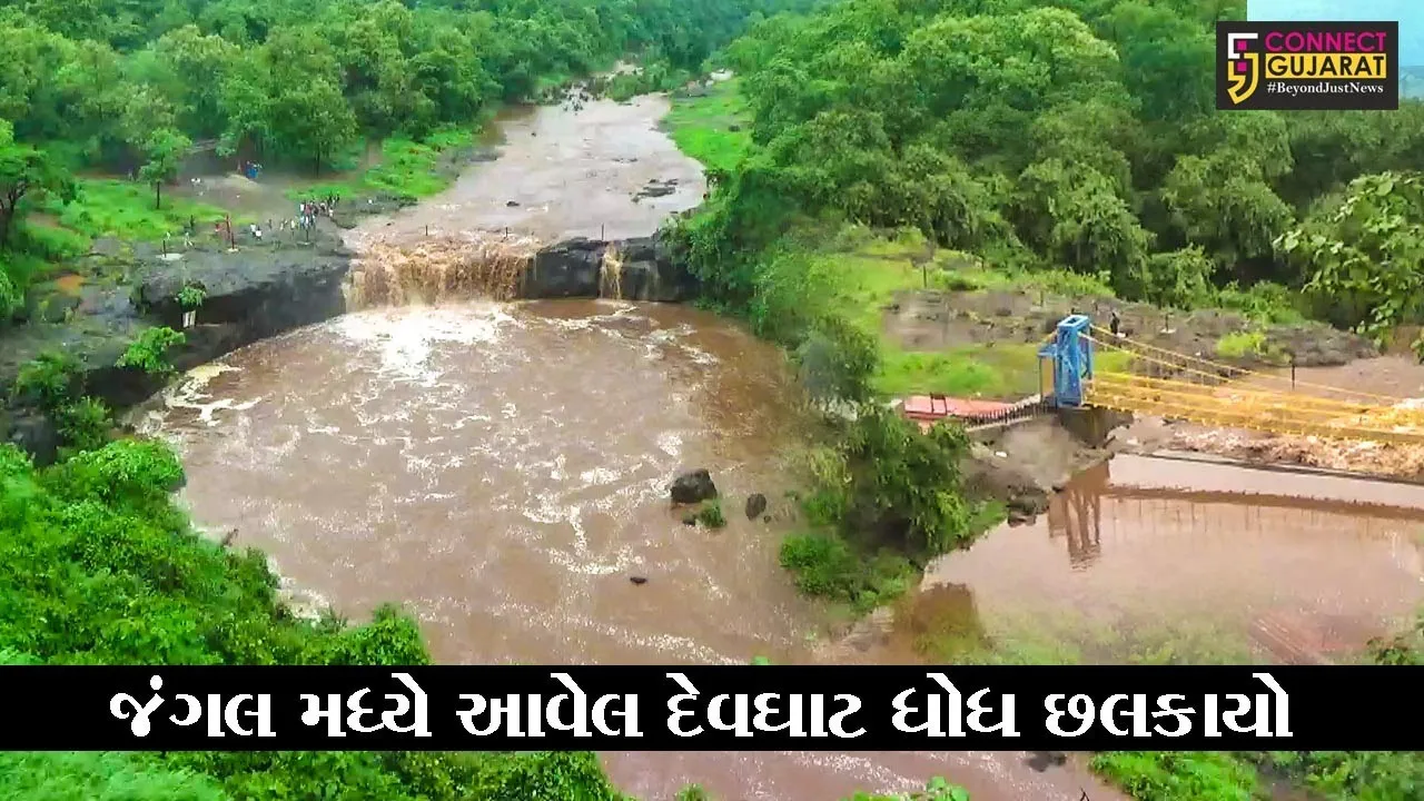 સુરત : મીની ચેરાપુંજી ગણાતો ઉમરપાડાના જંગલ મધ્યે આવેલ દેવઘાટ ધોધ છલકાયો, પ્રવાસીઓમાં જમાવ્યું ભારે આકર્ષણ