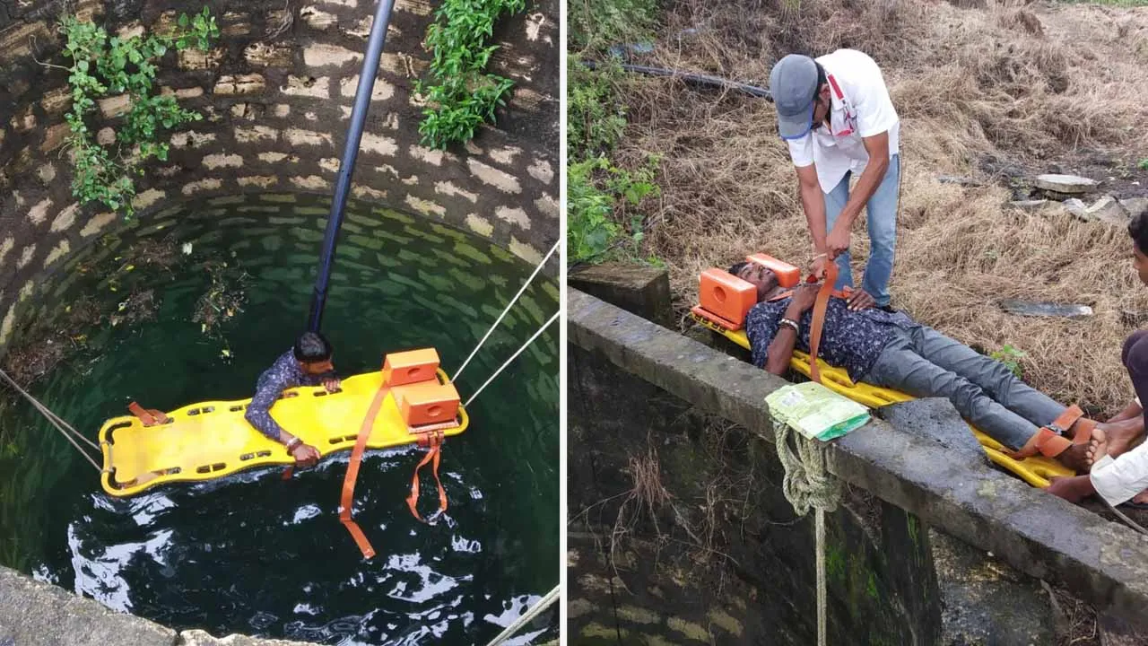 અમરેલી : આદસંગ ગામે ખેડૂત કૂવામાં ખાબક્યો, 108ની ટીમે રેસક્યું હાથ ધર્યું