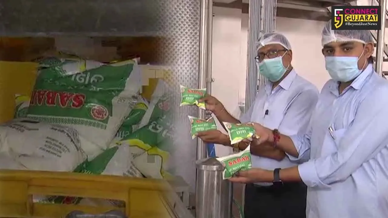 સાબરડેરીના છાશના પાઉંચનું ધૂમ વેચાણ, માત્ર પાંચ રૂપિયામાં વેચાતી છાશ