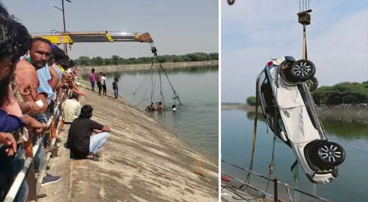 મહેસાણા : કડી નજીક કેનાલમાં કાર ખાબકી જવાની ઘટનામાં કુલ ત્રણના મોત