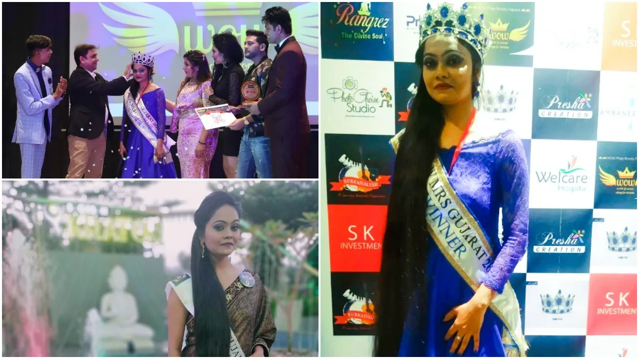 સુરત : "Wow Mrs. Gujarat 2020" બ્યુટી કોન્ટેસ્ટમાં ભરૂચની હેમા પટેલે ખિતાબ જીત્યો