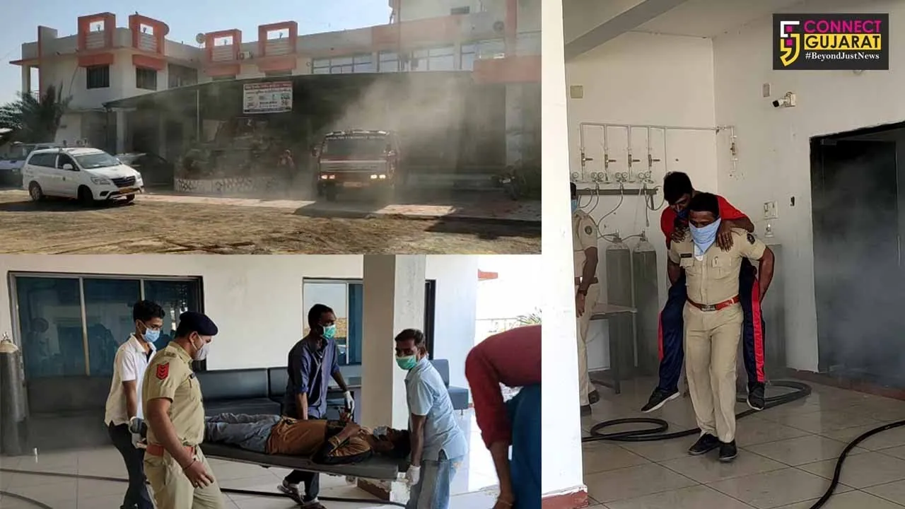 રાજકોટ : ઉદય શિવાનંદ અગ્નિકાંડ બાદ જેતપુરમાં આગની મોકડ્રીલ યોજાઇ