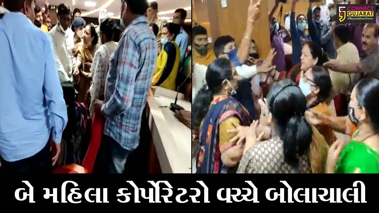જુનાગઢ: ભાજપ અને કોંગ્રેસની મહિલા કોર્પોરેટરો બાખડી, એકે બીજીને કહયું; તું ચાલતી થા..