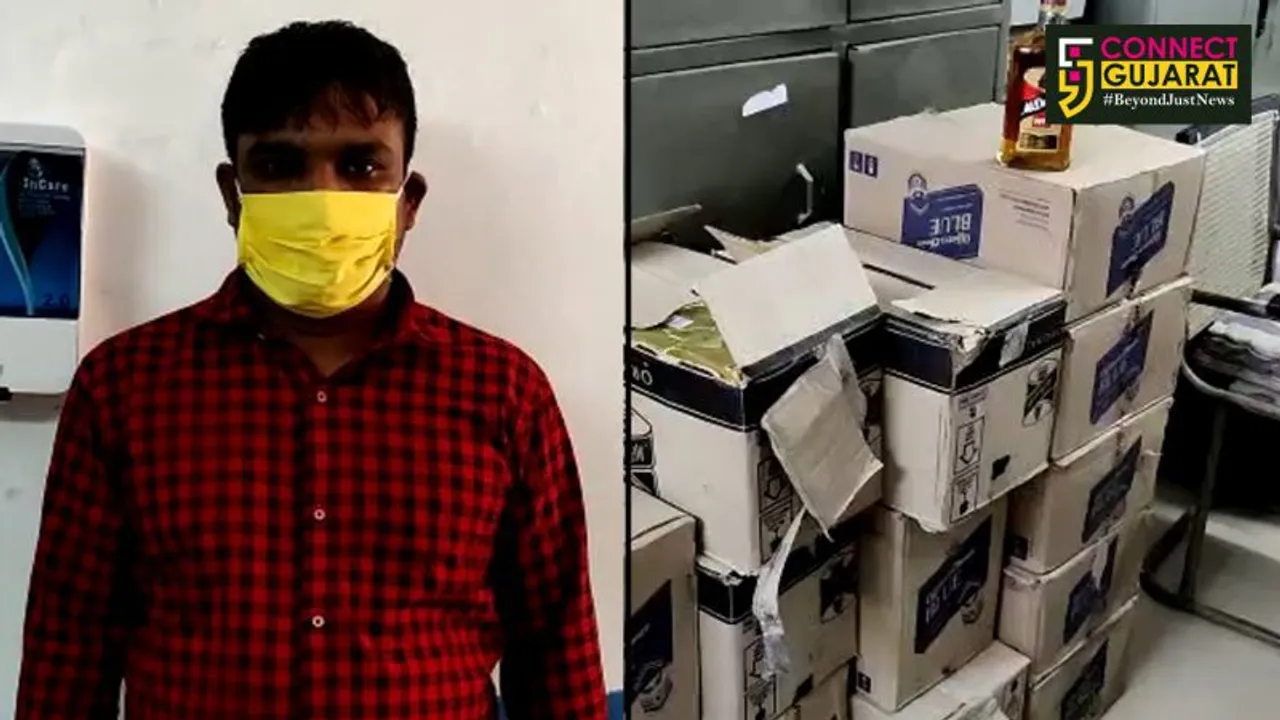 ભરૂચ : ઝઘડિયા પોલીસ મથકની હદમાંથી વિદેશી દારૂના જથ્થા સાથે એક ઇસમની ધરપકડ