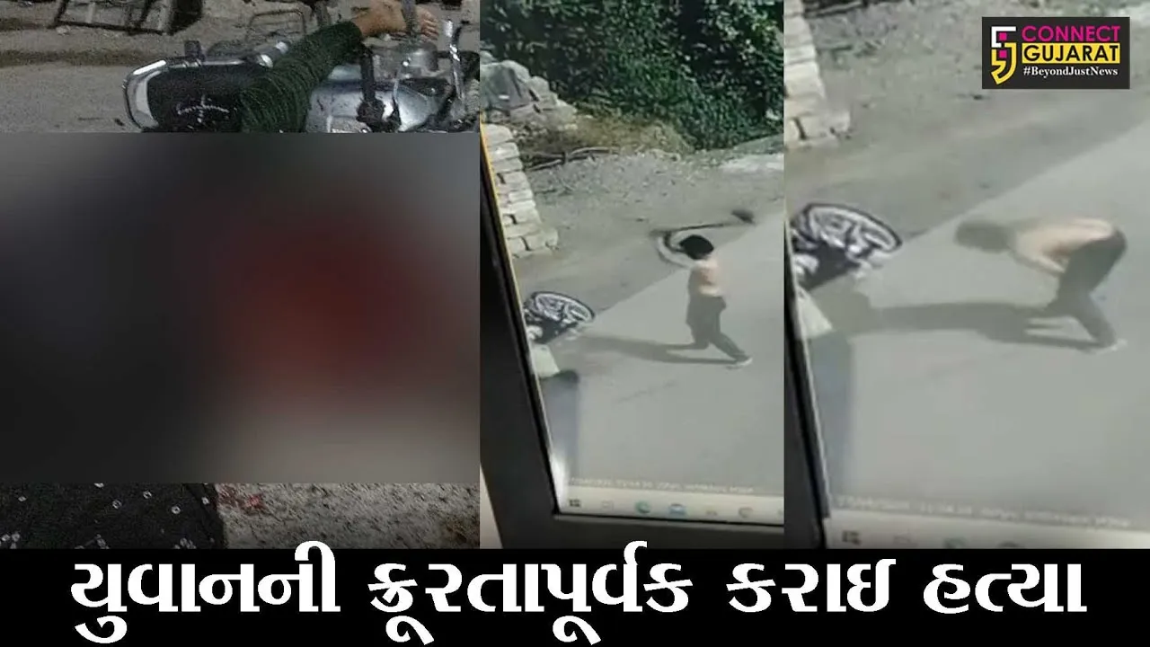 જૂનાગઢ: ભરડાવાવ વિસ્તારમાં યુવાનની કુહાડીના ઘા ઝીંકી કરાઇ હત્યા, ઘટનાના સીસીટીવી આવ્યા સામે