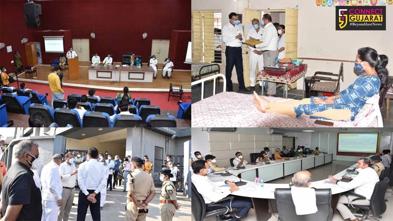 પંચમહાલ : ગૃહ મંત્રી પ્રદીપસિંહ જાડેજાએ કોવિડ હોસ્પિટલની મુલાકાત લીધી